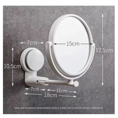 HD 360 Degree Rotating Vanity Mirror With Magnification - Smarsty