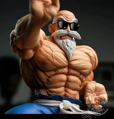 10cm Anime Dragon Ball figure GK Muscle Master Roshi Goku Kame Sennin Figurine PVC Action Figure Model Children Dolls Gift Toys by Smarsty