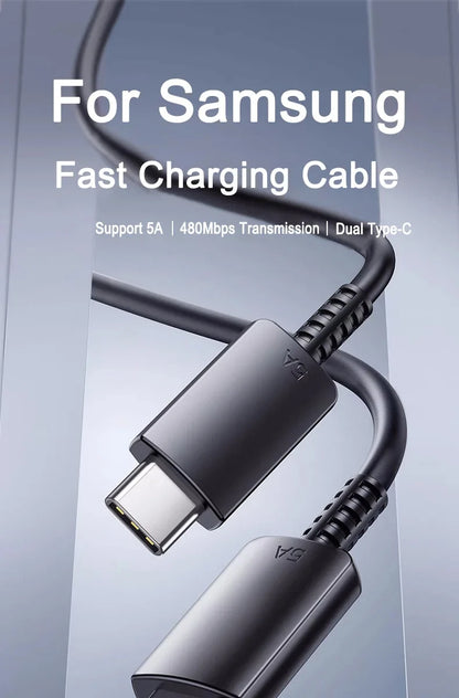 2PCS PD 45W USB C Cable For Samsung Galaxy S20 S21 S22 S23 Ultra Note 10 5G 20 A53 A54 Super Fast Charging USB Type C Data Cable - Smarsty