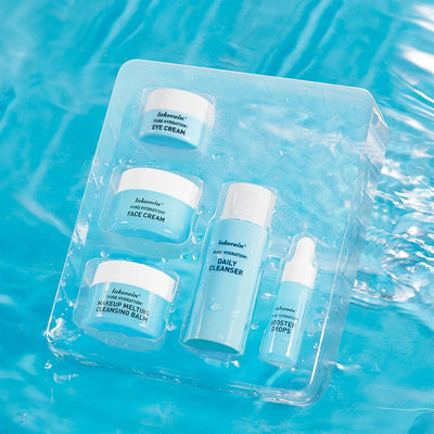 5PCS Skincare Set Hydrate Brighten Firm Skin Exfoliating Acne Removal Shrink Pore Fix Sensitive Dullness Collagen Face Kit