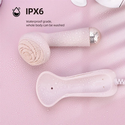 Electric Silicone Facial Brush with Vibration Massage - Smarsty