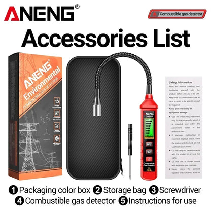 ANENG GN803 Portable Gas Leak Detector with LCD Display - Smarsty