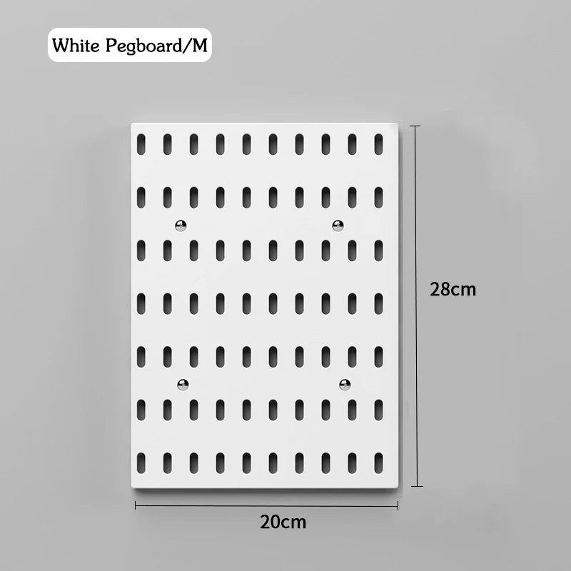 DIY Pegboard Accessories Kitchen Organization No Drill Hanging Shelf Storage Hooks Wall Organizer Crafts For Garage Room