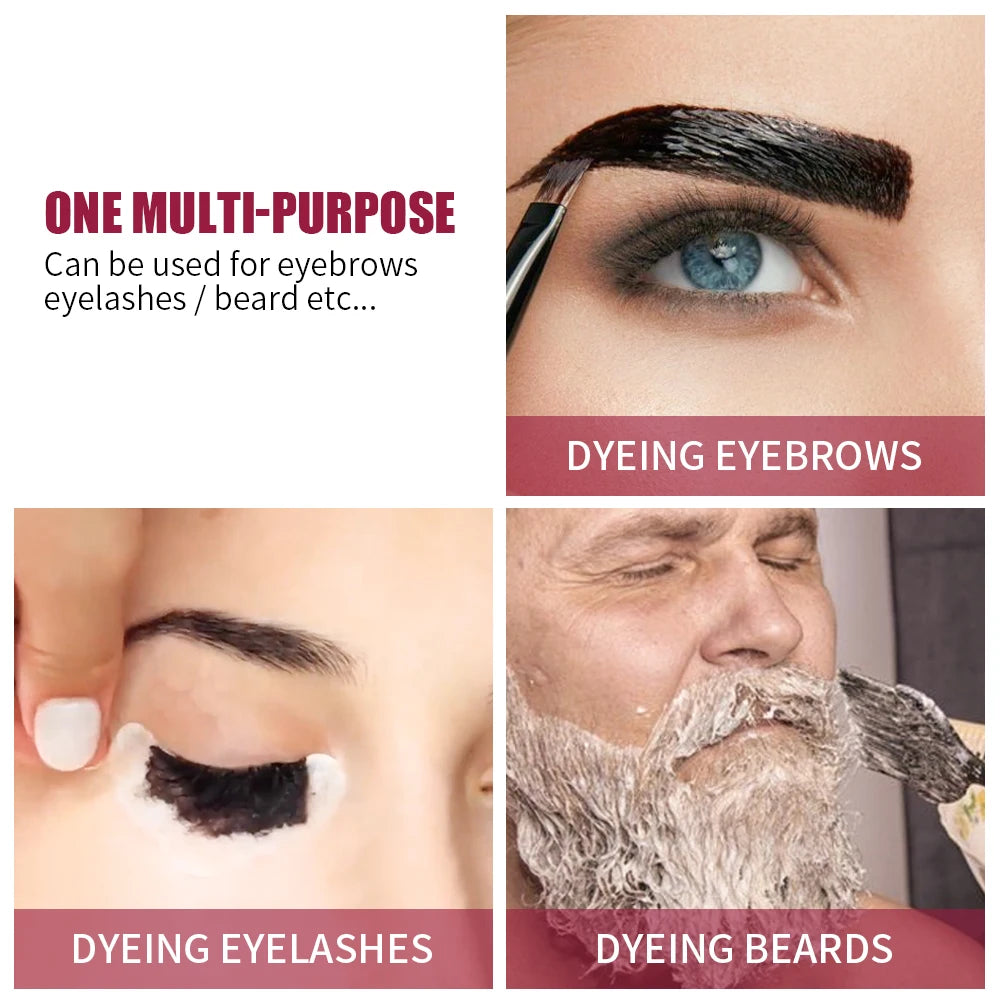 ICONSIGN Eyelash Eyebrow Dye Tint Kit Brow Enhancer Mascara Lift Tinting Tattoo Eyes Makeup Tools - Smarsty