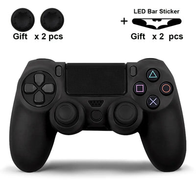 Silicone Skin Case for PS4 Controller with Grip Caps - Smarsty