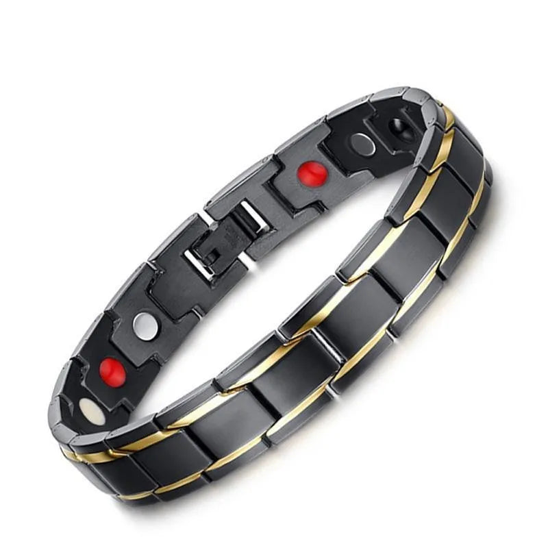 Men's Magnetic Bracelet Adjustable Zinc Alloy Energy Therapy - Smarsty