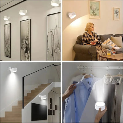 Magnetic LED Wall Light with Dimmable Touch Control - Smarsty