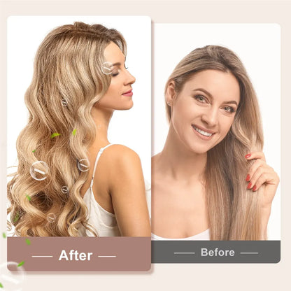 CkeyiN Professional Ceramic Hair Curler with Adjustable Temperature - Smarsty