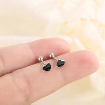 925 Silver Tragus Piercing Helix Studs Butterfly Heart - Smarsty