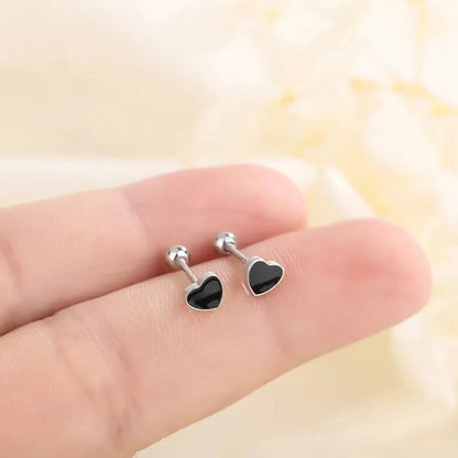 925 Silver Tragus Piercing Helix Studs Butterfly Heart - Smarsty