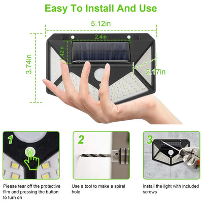 Multifunctional Solar LED Garden Light with Motion Sensor - Smarsty
