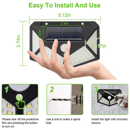 Multifunctional Solar LED Garden Light with Motion Sensor - Smarsty
