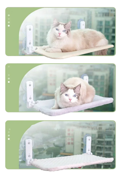 Cordless Cat Hammock With Suction Cups For Sunbathing - Smarsty