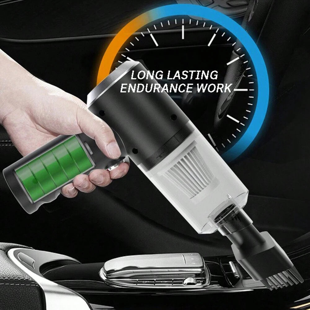 3 In 1 Integrated Suction And Blowing Vacuum Combination Vacuum Cleaner USB Charging Small Car Household Vacuum Cleaner - Smarsty