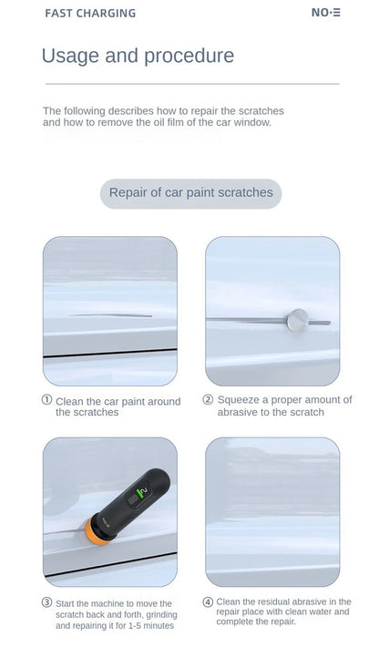 Wireless Car Polishing Machine Windscreen Scratch Repair - Smarsty