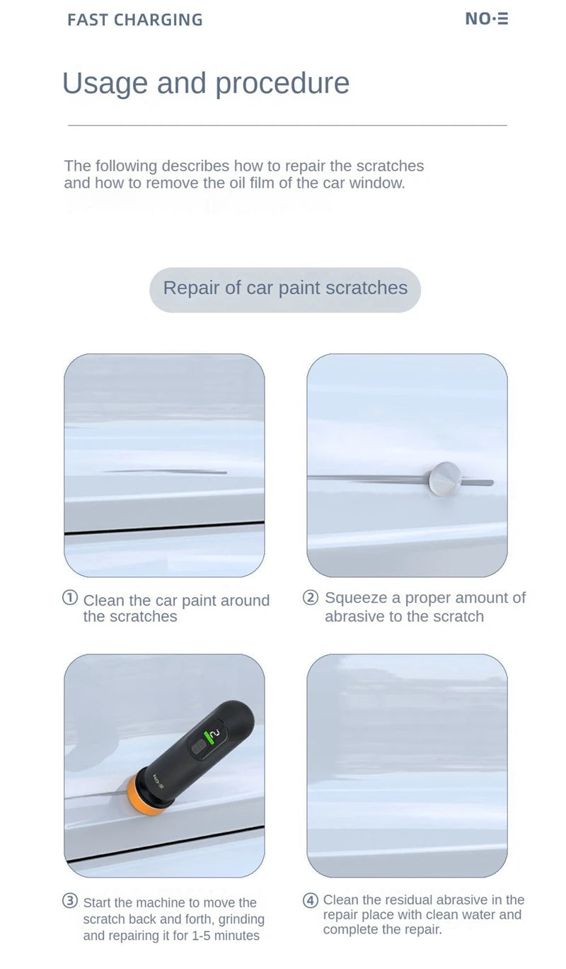 Wireless Car Polishing Machine Windscreen Scratch Repair - Smarsty