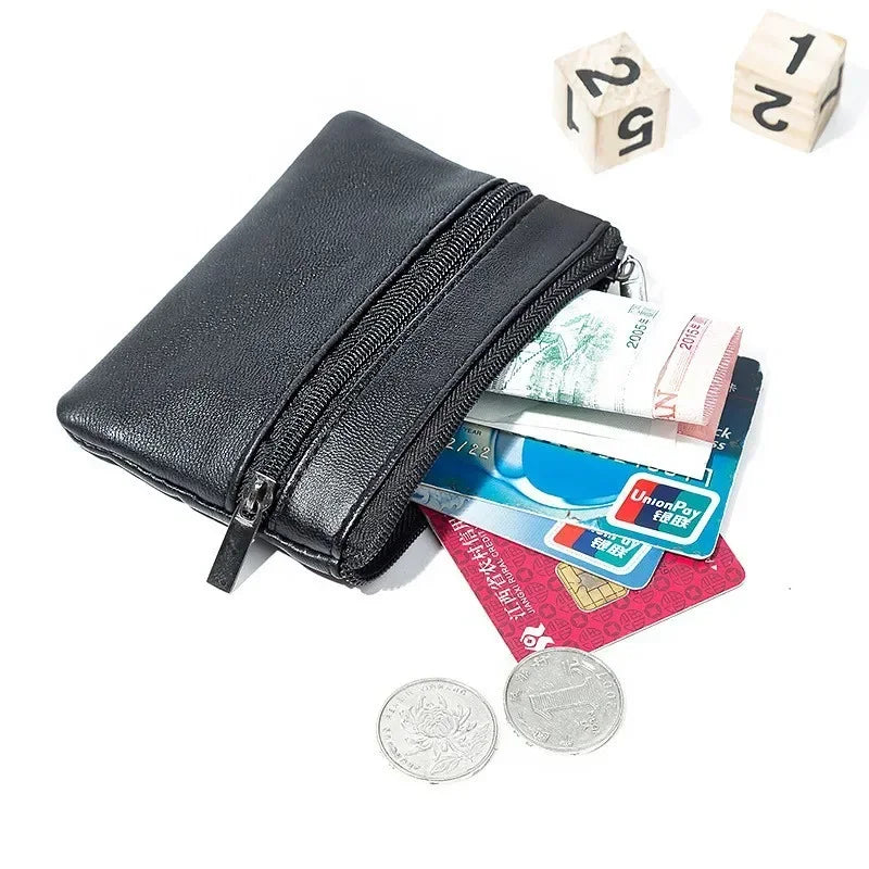 Unisex Coin Purse Wallet With Zipper Change Holder Everyday - Smarsty