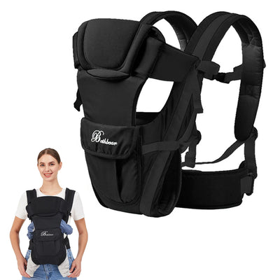 Baby Sling Carrier, 4-in-1 Ergonomic Baby Backpack Carrier, Easily Adjustable Baby Carrier Newborn to Toddler by Smarsty