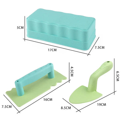Children Beach Toys Shovel Sandbox Castle Building Sand Brick Walls Molds Tools Summer Outdoor Games Kids Play Water Sands Toys by Smarsty