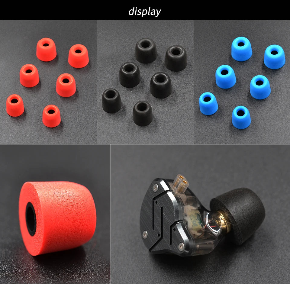 KZ Memory Foam Ear Tips for Ultimate Comfort and Noise Isolation - Smarsty