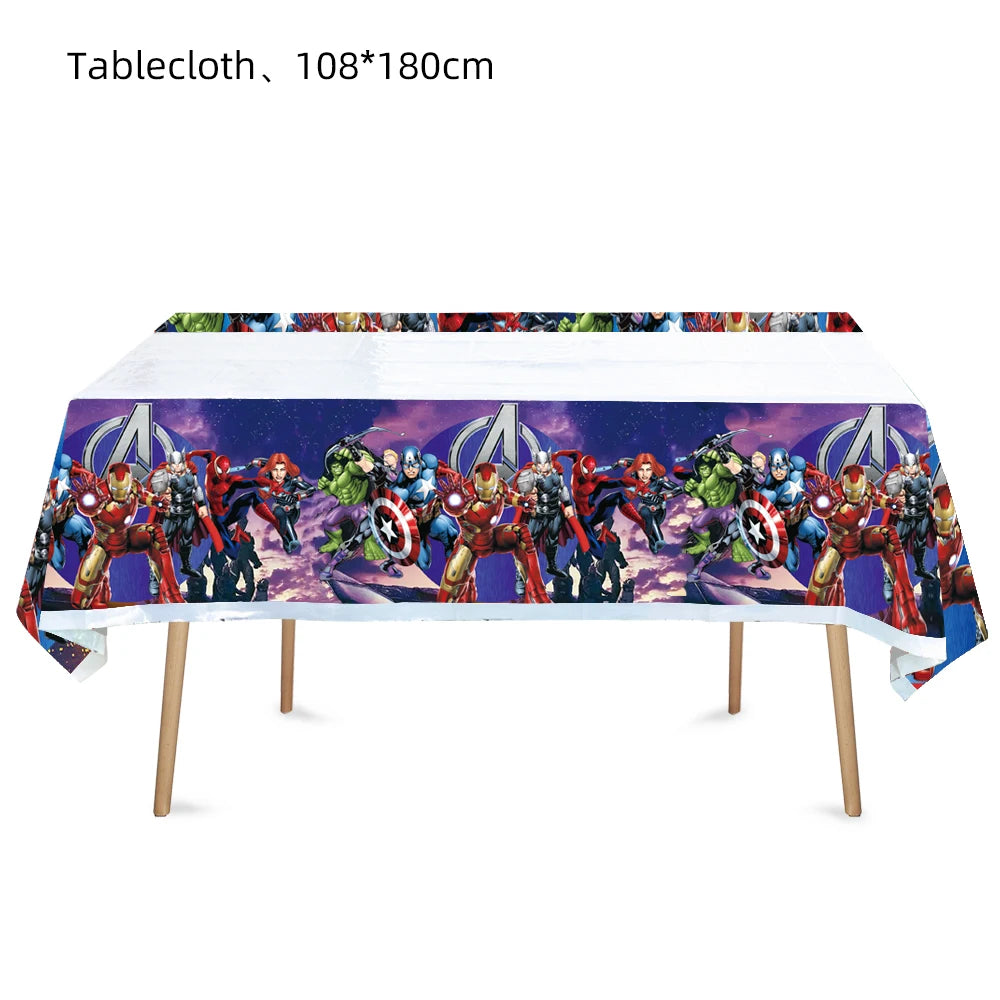 Spiderman Birthday Tablecloth for Kids Party Supplies - Smarsty