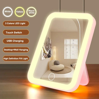 LED Vanity Mirror with Touch Screen and Adjustable Brightness - Smarsty