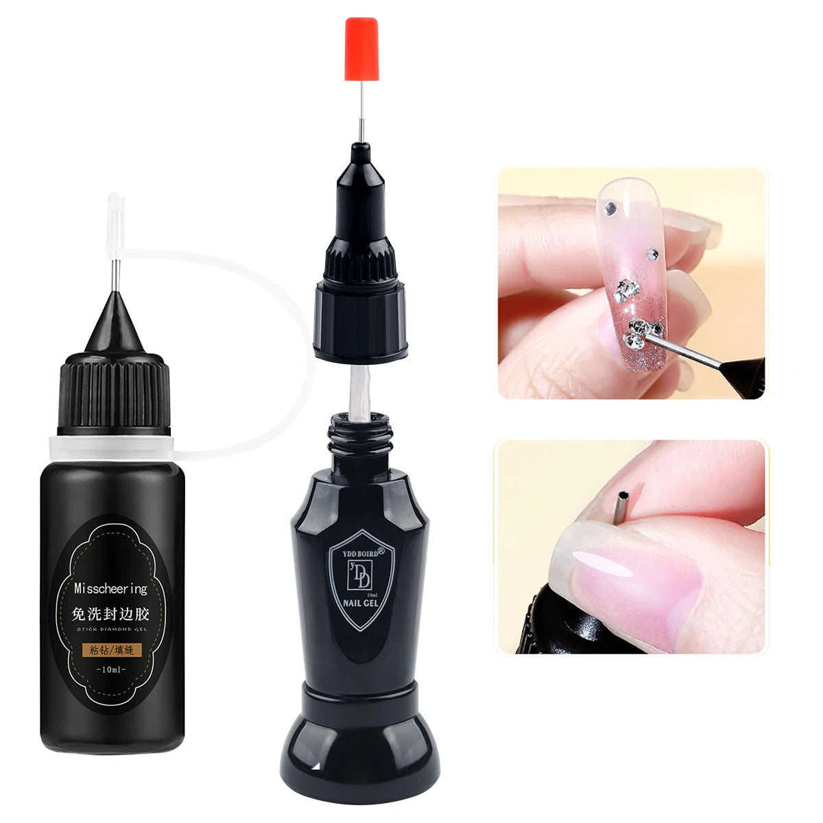 30g Nail Rhinestone Glue for Nails Super Strong Gel Nail Glue for Nail Charm 3D Nails Bling Gel Decoration Gem Nail Art Diamonds - Smarsty