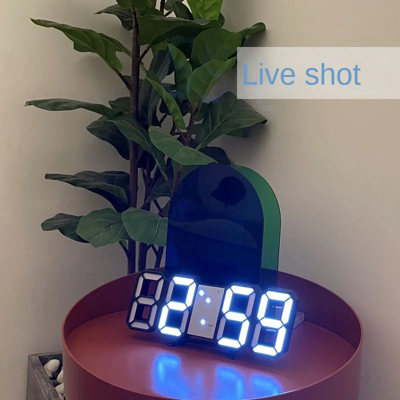 3D LED Digital Alarm Clock with Temperature Display - Smarsty