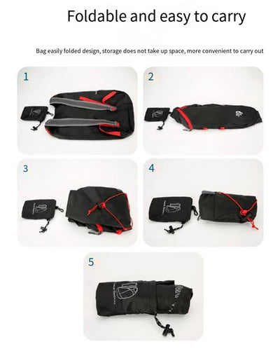 Multifunctional Outdoor Folding Backpack High Density Lightweight Waterproof Nylon Fabric Sports Bag for Camping Hiking Travel - Smarsty