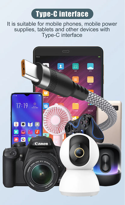 USB TYPE C Fast Charge Cable Android Micro USB line USB to LIGHTNING Extend Charging Cable for iPhone 14 Xiaomi OnePlus Samsung