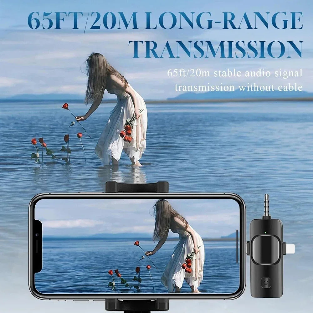 Basix Professional Wireless Lavalier Microphone for Live Recording - Smarsty