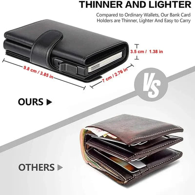 Rfid Microfiber Leather Men Wallets Fashion Card Holder Trifold Wallet Money Bags Smart Slim Thin Coin Pocket Wallet Purse - Smarsty