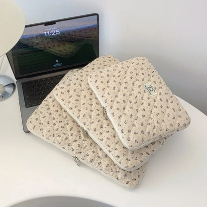 Flower Pattern Laptop Sleeve Case Bags Portable Computer Cover Bag Tablet Pouch for Macbook Air Pro 11 13 14 15 Inch Cover