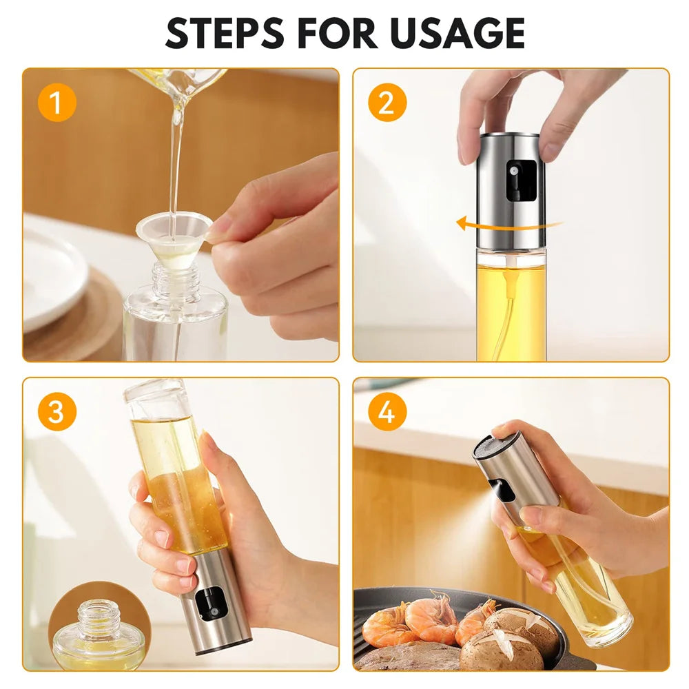 Glass Oil Sprayer For Cooking Versatile Kitchen Tool - Smarsty