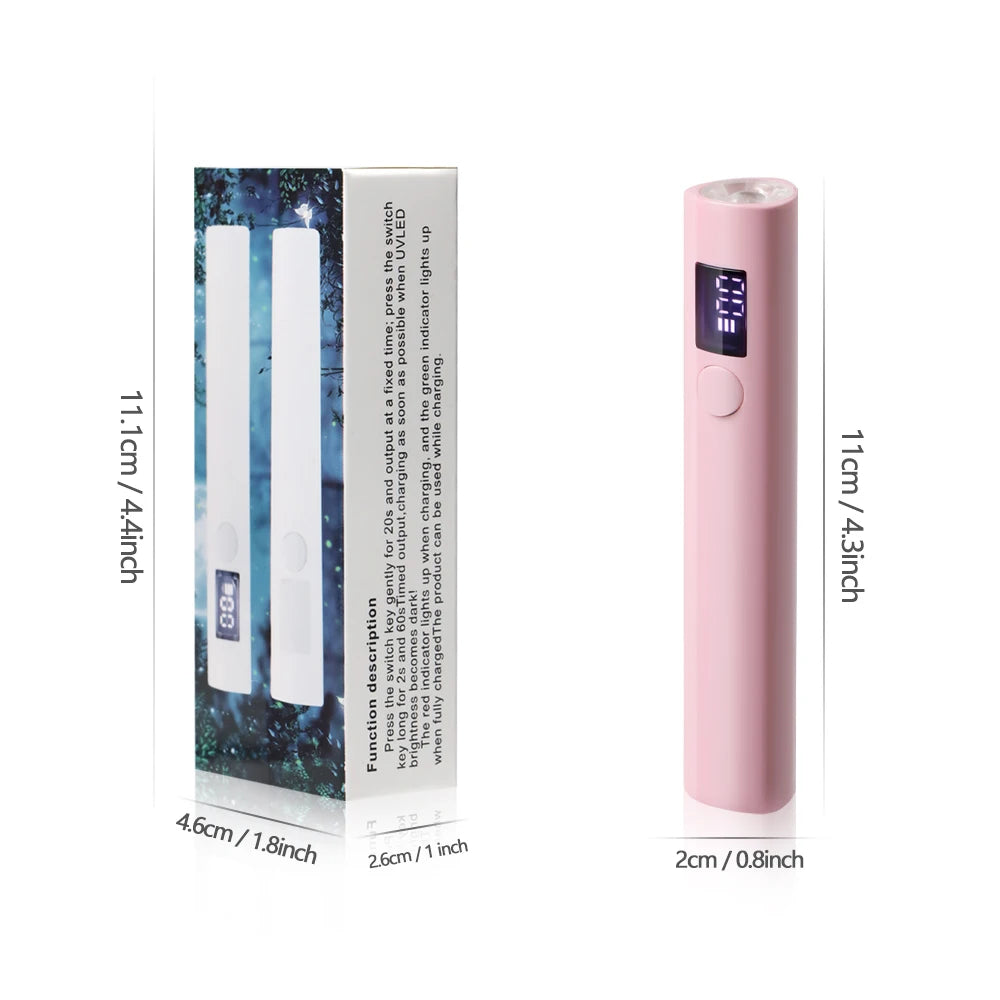 LULAA Handheld Mini Nail Lamp For Quick Gel Drying - Smarsty