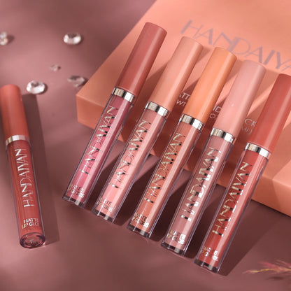 Handaiyan Set of 6 Long Lasting Non-Stick Lip Gloss - Smarsty