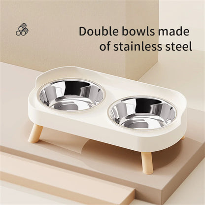Colorful Double Bowl for Dogs and Cats with Large Capacity - Smarsty