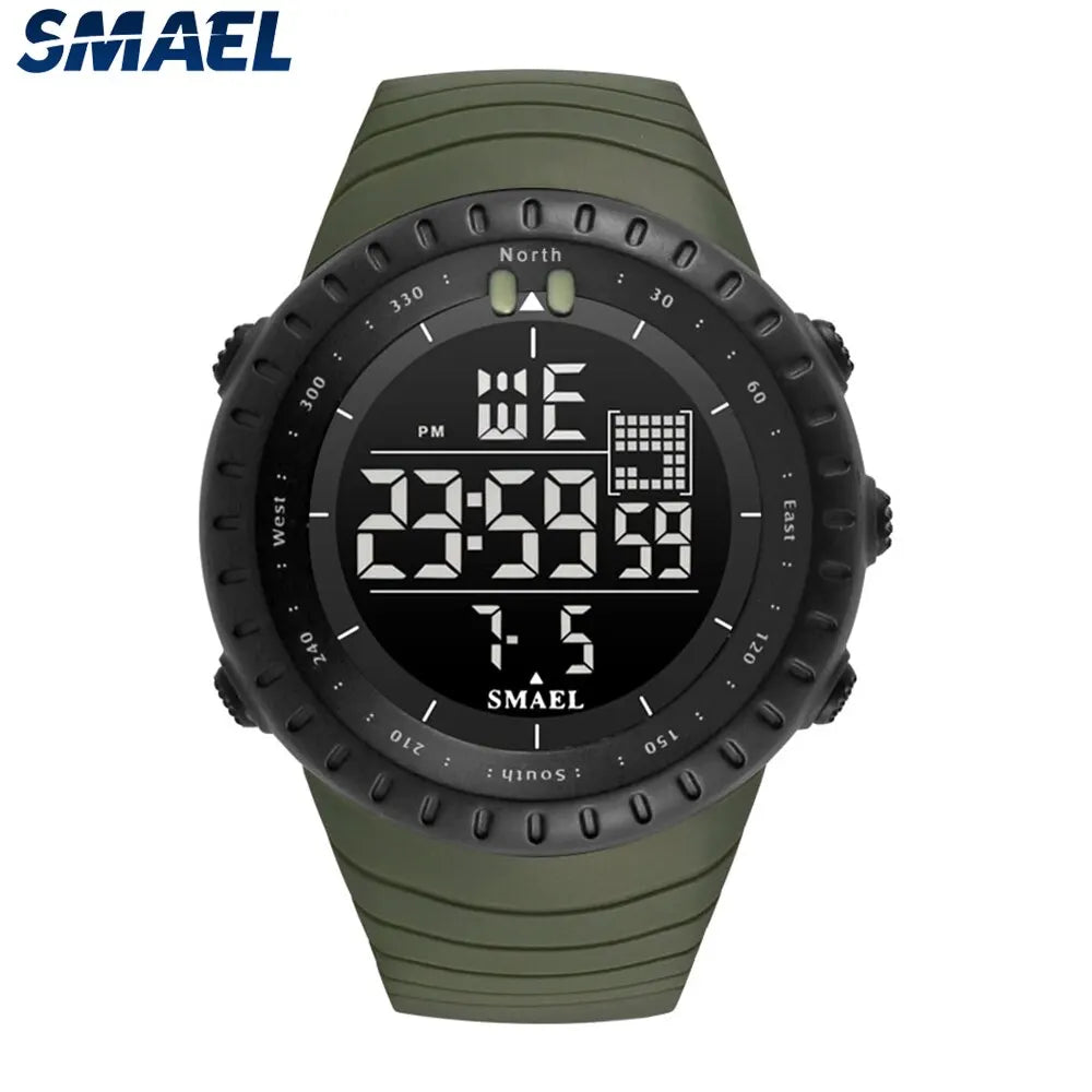 SMAEL Waterproof Digital Sports Watch with Big Dial - Smarsty