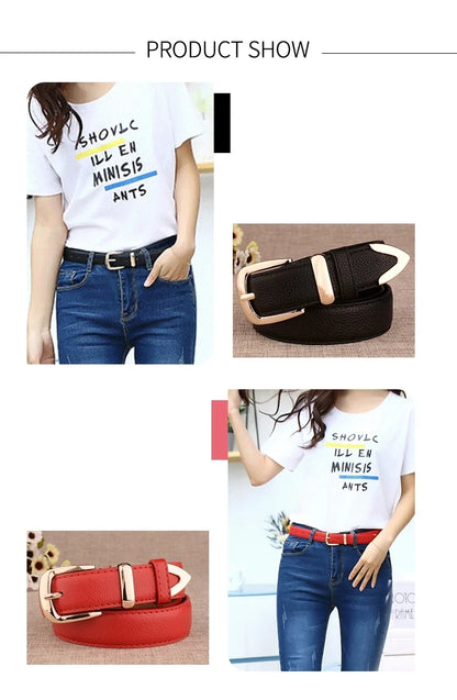 Women's Leather Trousers Belt High Quality Vintage Strap - Smarsty