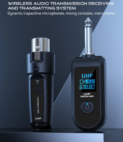 Wireless Microphone System with XLR and 6.5 Transmitter - Smarsty