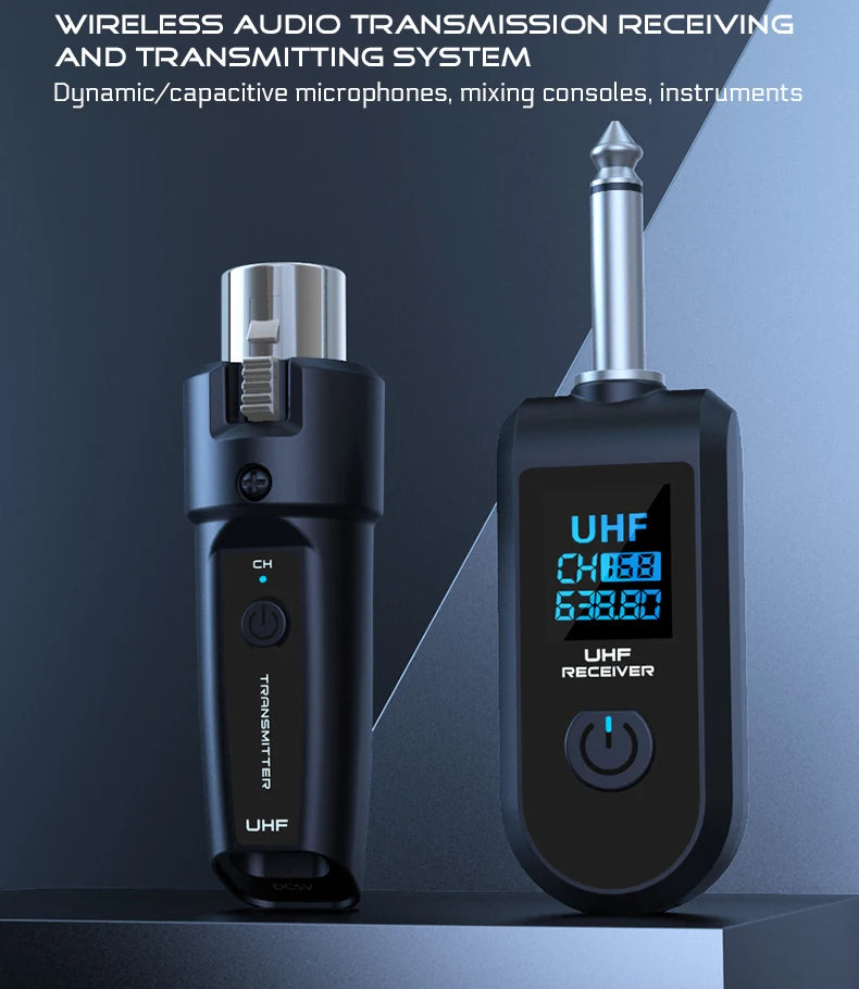 Wireless Microphone System with XLR and 6.5 Transmitter - Smarsty
