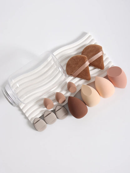 12Pcs Latex-Free Makeup Sponge Set for Flawless Application - Smarsty