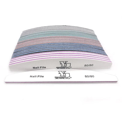 Professional Nail File Set with 5 Colors and Multiple Grits - Smarsty