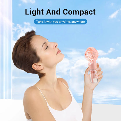 Portable Mini Handheld Humidifier Fan with Mist - Smarsty