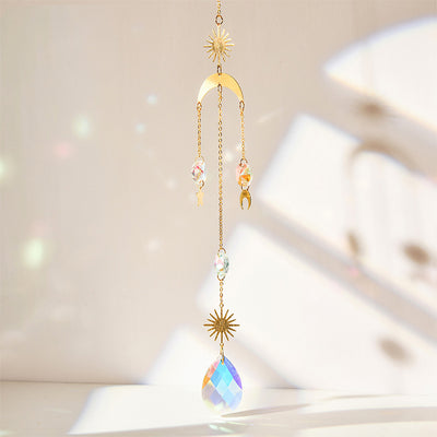 Hanging Crystal Pendant Suncatcher Wind Chimes for Home Decor - Smarsty