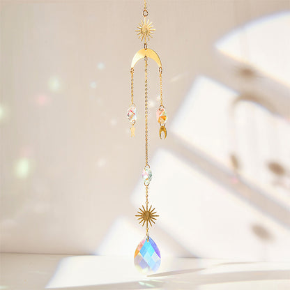Hanging Crystal Pendant Suncatcher Wind Chimes for Home Decor - Smarsty