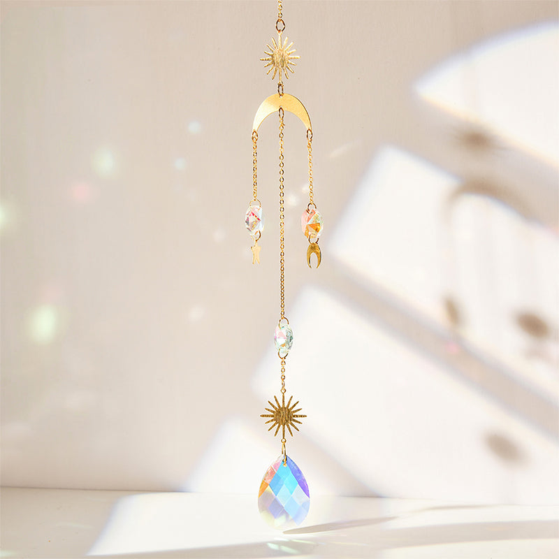 Hanging Crystal Pendant Suncatcher Wind Chimes for Home Decor - Smarsty
