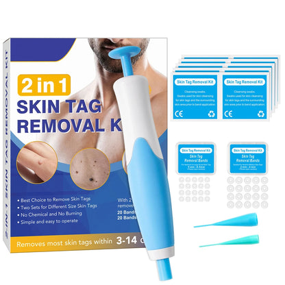 2 In 1 Painless Skin Tag Removal Kit for Face and Body - Smarsty