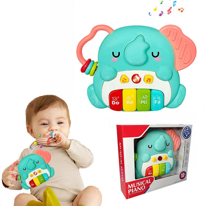 Kids Cartoon Piano Keyboard Game with Animal Sounds Flashing Light Music Baby Instrument Music Toys Educational Toys Kids Gifts by Smarsty