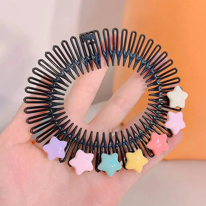 Colorful Hair Accessories Set for Girls with Combs and Clips - Smarsty
